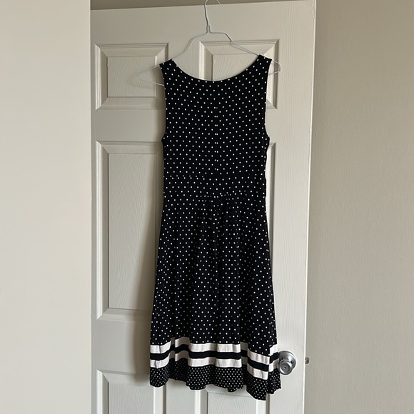 Lands end black and white polka dot dress - Picture 3 of 3